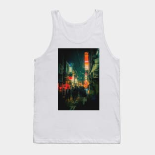 Green Matrix Vibes in Tokyo Tank Top